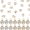 50Pcs Brass Pendants KK-BBC0025-91C-1