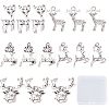 50Pcs 5 Style Tibetan Style Alloy Pendants TIBEP-SC0002-37-1