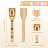 6Pcs Bamboo Spoons & Knifes & Forks AJEW-WH0411-019-3