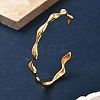 Brass Cuff Bangles for Women BJEW-F482-10G-1