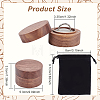Round Wood Ring Storage Boxes CON-WH0087-59B-3