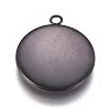 304 Stainless Steel Pendant Cabochon Settings STAS-G127-13-16mm-B-2