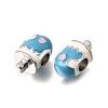 Alloy Enamel European Beads MPDL-F020-02P-2
