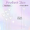 50Pcs Transparent Plastic Wire Name Card Clip Holder AJEW-YW0002-19A-3