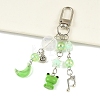 Alloy & Acrylic & Resin Pendant Decorations HJEW-YW00335-04-1