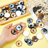 32Pcs 8 Colors Glass Cabochons GLAA-FH0001-92-3
