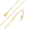 Brass Column Link Chain Necklaces for Women NJEW-D302-05G-2