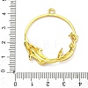 Ocean Theme Alloy Open Back Bezel Pendants PALLOY-F321-03D-G-3
