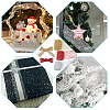  9 Bags 3 Colors Sparkle Cloth Glitter Mesh Wired Ribbons for Christmas Party Decorations OCOR-NB0001-77-5