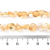 Heated Natural Citrine Beads Strands G-P497-01C-39-6