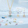 36Pcs 18 Styles Alloy Enamel Pendants FIND-GA0008-51-4