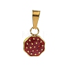 304 Stainless Steel Enamel Fruit Vegetable Charms STAS-F336-02B-G-1