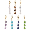 7Pcs 7 Styles Natural Gemstone Pendant Decorations HJEW-JM02039-1