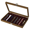 Wood Jewelry Necklace Organizer Display Boxes CON-WH0107-79-1