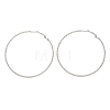 304 Stainless Steel Big Hoop Earrings with 316 Surgical Stainless Steel Pins for Women SA-CBAB549-01P-4