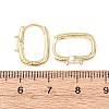 Oval Brass Micro Pave Clear Cubic Zirconia Hoop Earrings EJEW-H178-14G-5
