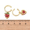 Brass Micro Pave Cubic Zirconia Cuff Earrings EJEW-Z164-28G-5
