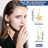 20Pcs Brass Star Earring Hooks KK-BBC0004-88-2