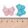 Glass Seed Beaded Pendants PALLOY-MZ01296-4