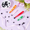 100Pcs 4 Styles Resin European Beads RESI-CP0001-14-4