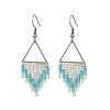 Glass Dangle Earrings EJEW-MZ00813-01-3