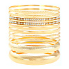 11Pcs Alloy Bangle Set for Women WG160B4-13-2