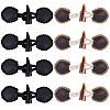 8 Pairs 2 Styles Resin Buttons BUTT-CL0001-09-1
