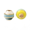 Brass Enamel Beads KK-CBA0E55-02B-G-2