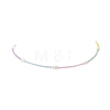 Glass Seed Bead & Natural Cultured Freshwater Pearl Beaded Necklaces for Women NJEW-JN04213-4