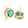 Bass Glass Stud Earring Findings KK-S387-01G-02-2