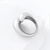 304 Stainless Steel Cuff Open Rings for Women AP0200-4-4