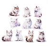 10Pcs 10 Styles Waterproof PET Stickers Set DIY-M002-01A-2