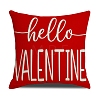 Valentine's Day Burlap Pillow Covers AJEW-M217-01B-1