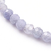 Faceted Natural Tanzanite Beaded Bracelets for Women BJEW-JB05928-01-3