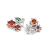 Brass Micro Pave Cubic Zirconia Pendants KK-C115-03C-03P-2