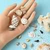 Natural Spiral Shell Beads SSHEL-YW0001-02-3