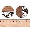 Epoxy Resin & Walnut Wood Pendants RESI-T057-10D-3