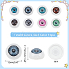   80Pcs 8 Colors Plastic Craft Eyes DOLL-PH0001-48A-2