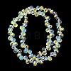 Electroplate Glass Beads Strands X-EGLA-D030-17T-1