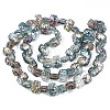 Electroplate Glass Beads Strand EGLA-S188-24-C02-2
