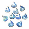 24Pcs 12 Styles Printed Alloy Pendants ENAM-CJ0006-80-9