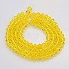 Faceted Bicone Glass Beads Strands X-EGLA-P017-4mm-05-2