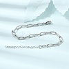 4MM 304 Stainless Steel Textured Paperclip Chain Bracelets for Man and Women SA-CBAB767-11P-2