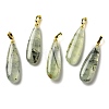 Natural Prehnite Pendants G-Q192-07G-01-1