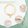 20Pcs 2 Style Brass Hoop Earring Findings KK-AR0003-24-5