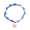 3Pcs 3 Styles Ocean Alloy Charm Bracelets Sets BJEW-MZ00338-5
