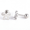 Tarnish Resistant 201 Stainless Steel Barbell Cartilage Earrings EJEW-R147-10-4