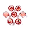 Transparent Acrylic Enamel Beads TACR-G040-01G-3