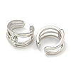 Brass Cuff Earrings EJEW-C104-057P-2