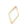 Brass Open Back Bezel Link Rings KK-B152-08D-G-1